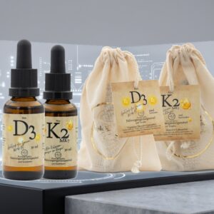 D3 und K2 Editionset 2500 I.E. "Hol dir die Kraft der Sonne in deinen Alltag"